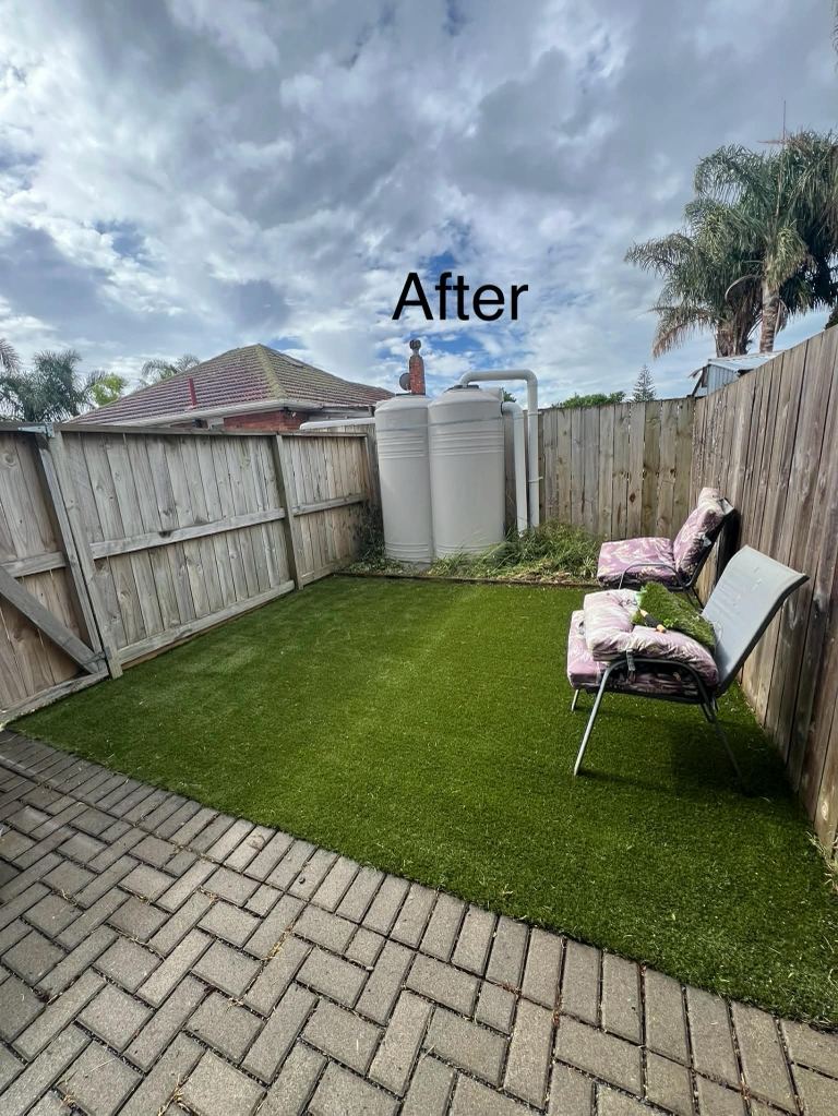 After garden tidy and lawn mowing Auckland